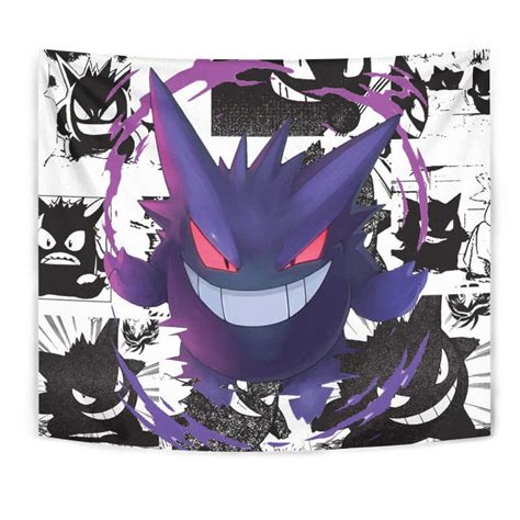 Gengar Tapestry Custom Manga Anime Room Decor Wexanime