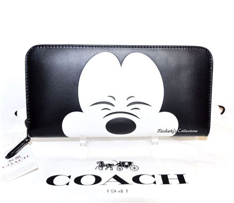 Coach X Disney Mickey Mouse Limited Edition Collectors Black Leather