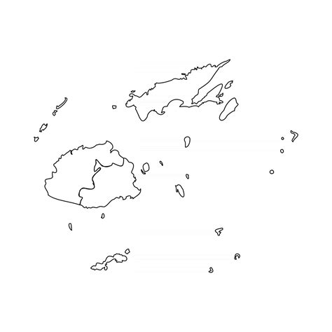 Doodle Map of Fiji With States 2550878 Vector Art at Vecteezy