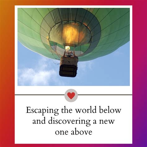 Hot Air Balloon Captions Quotes For Instagram Best