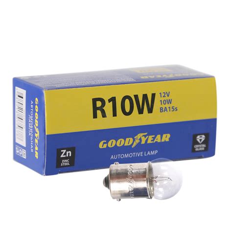 Автоаксессуары Goodyear - Сигнальная лампа Goodyear R10W 12V 10W BA15s ...