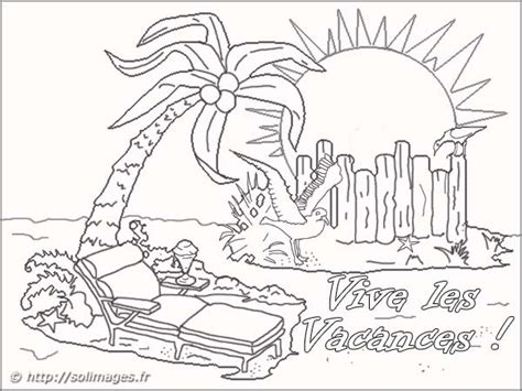 Carte Bonnes Vacances Coloriage Coloriage Dessin Vacances Livre De