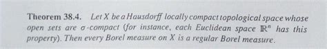 Solved Theorem 38 4 Let X Be A Hausdorff Locally Compact