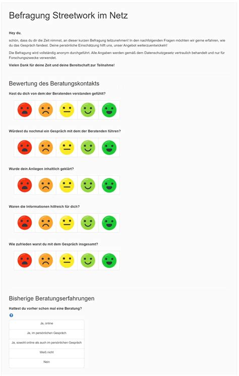 Ausfüllen von Fragebögen E Beratungssoftware