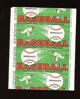 Bowman Baseball C Wax Pack Wrapper Penny Dated Ebay