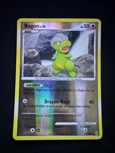 Bagon Sh Platinum Arceus Shiny Shining Reverse Holo Rh Rare