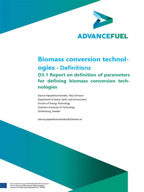 Biomass Conversion Plant Pdf