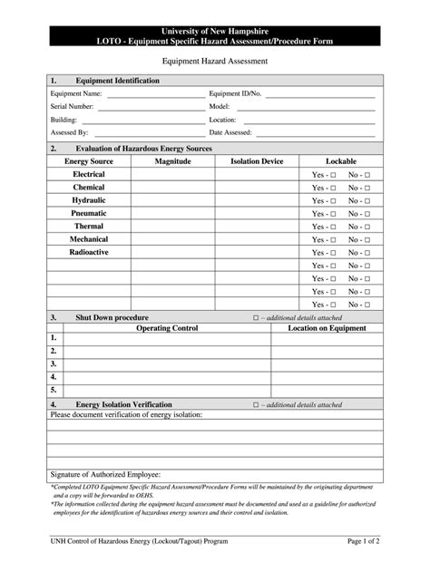 Osha Lockout Tagout Form Fill Online Printable Fillable Blank Pdffiller Free Printable