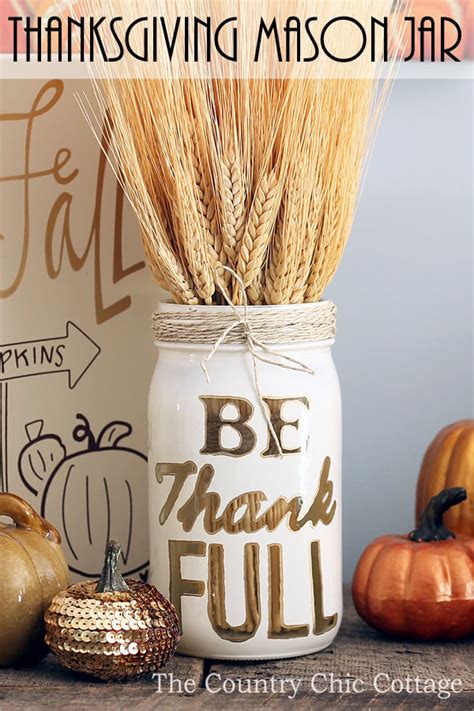 18 Fabulous Fall Mason Jar Craft Ideas Your Mantel Will Love