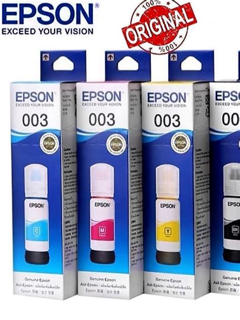 𝐑𝐞𝐚𝐝𝐲 𝐒𝐭𝐨𝐜𝐤 Epson Original 003 Ink Set April Naked Refill Ink Bottle