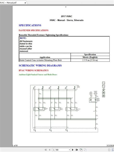 Chevrolet Silverado 2016 2018 Workshop Manual And Wiring Diagrams