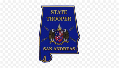 States Of San Andreas Alabama State Trooper Logo Transparent Png