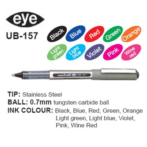 Ub Uni Ball Eye Rollerball Pen Pack Of