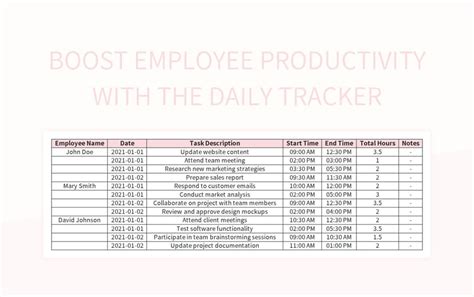 Free Daily Tracker Templates For Google Sheets And Microsoft Excel ...