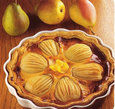 Tarte Aux Poires Et Au Fromage Blanc Pour Personnes Recettes Elle