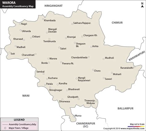 Warora Assembly (Vidhan Sabha) Constituency Map and Election Results