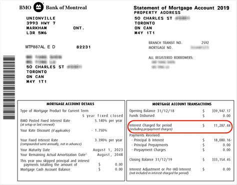 Sample of Mortgage Statement - JKtax