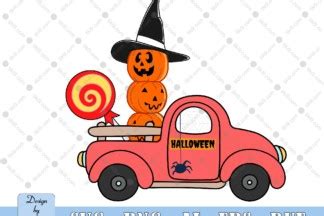 Halloween Truck Svg Pumpkin Ghost Spooky Happy Halloween Svg Halloween