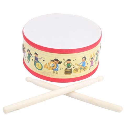 Ashata tambour en bois Kid Hand Drum Set Instrument de musique à