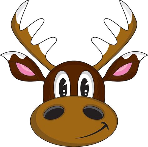 Premium Vector Cute Cartoon Reindeer Character Illustration