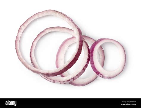 Sliced Red Onion Ring Stock Photo Alamy