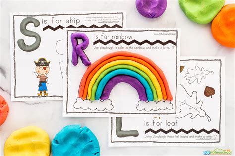 Free Printable A To Z Letter Playdough Mats