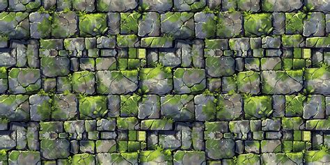 Premium Photo Seamless Rock Pattern Tileable Mossy Stone Dungeon