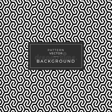 Seamless Geometric Pattern Line Black And White Abstract Background