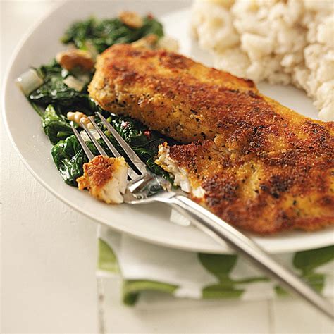 Tilapia With Sauteed Spinach Recipe Taste Of Home