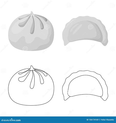 Conception De Vecteur Des Produits Et Du Symbole De Cuisson Placez Des