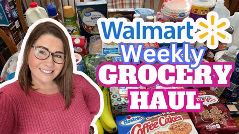 NEW Weekly Walmart Grocery Haul Meal Plan FRUGAL Budget RESTOCK