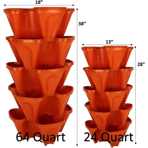 Large Quart Stackable Planter Pack Grow More In Less Space