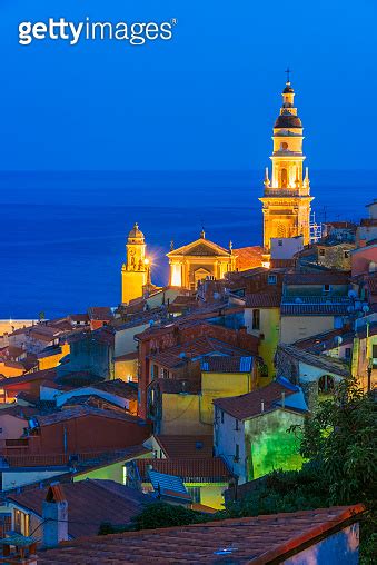 Old Town Architecture Of Menton On French Riviera