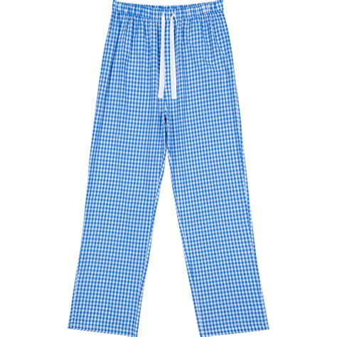 Mens Hepburn Gingham Pj Pants Pure Cotton Pajamas Sant And Abel