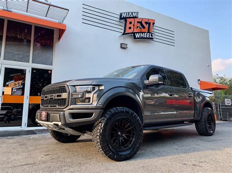 Ford F Raptor Grey Fuel Off Road Rebel D Wheel Front