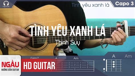 Hướng Dẫn Guitar Tình Yêu Xanh Lá Thịnh Suy Guitar Cover Có Intro Ngầu Guitar Youtube