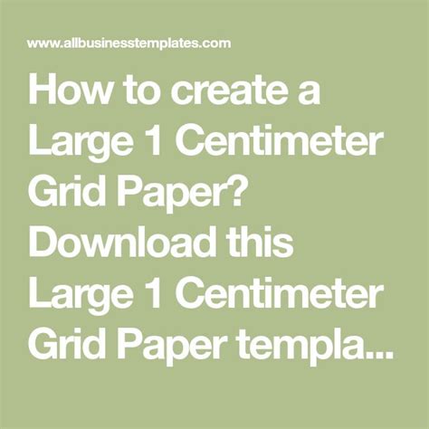 How To Create A Large 1 Centimeter Grid Paper Download This Large 1