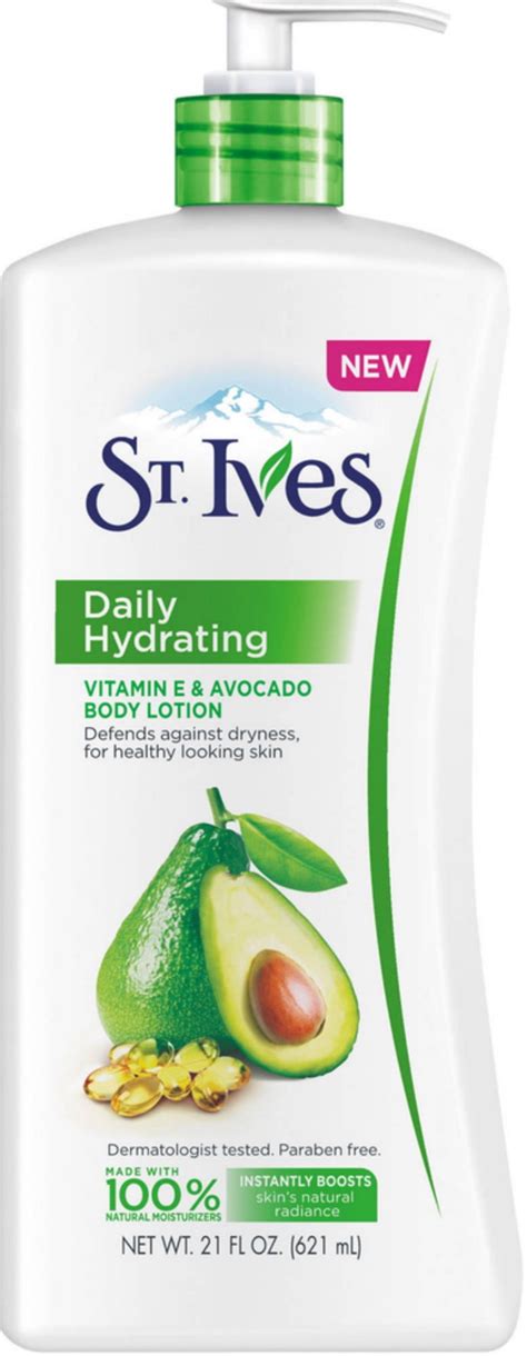 2 Pack St Ives Daily Hydrating Vitamin E And Avocado Body Lotion 21 Oz