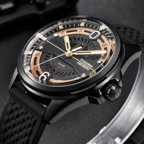 Luxury Brand PAGANI DESIGN New Men Watches Fashion Silicone Strap