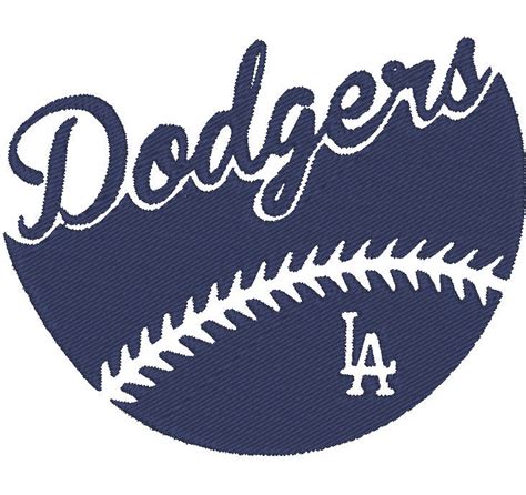 Dodgers Baseball Embroidery PES Instant Download Brother - Etsy