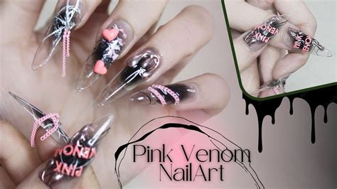 Pink Venom Nail Art Unbox máy phun sương ombre nail DIY Gel Nail At