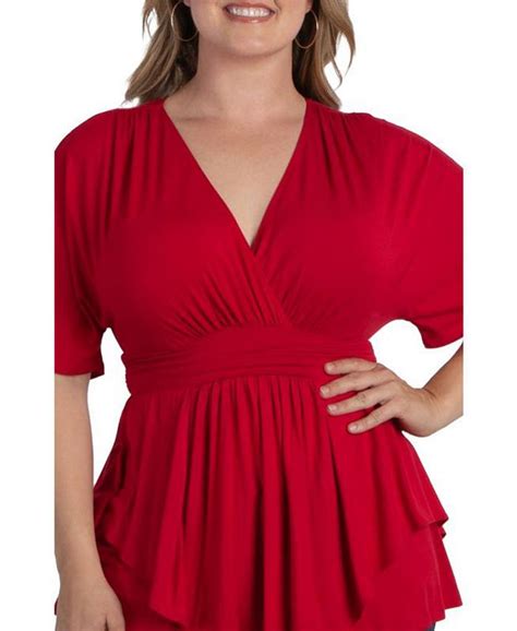 Kiyonna Plus Size Promenade Jersey Top Macys