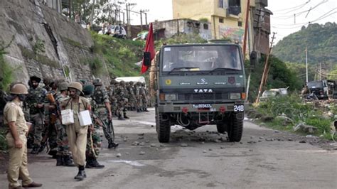 Curfew In Rajouri Army Carries Out Flag March India Today