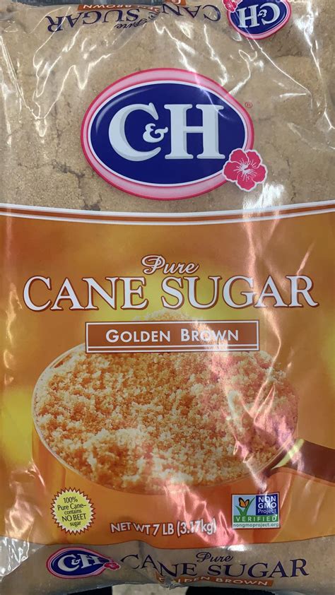 Candh Pure Cane Sugar Golden Brown 7 Lb