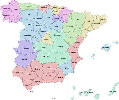 Mapa De Las Provincias