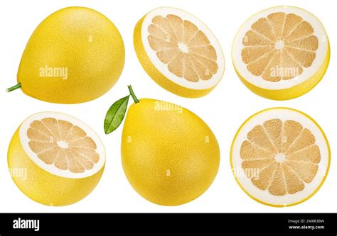 Pomelo Isolated On White Background Stock Photo Alamy