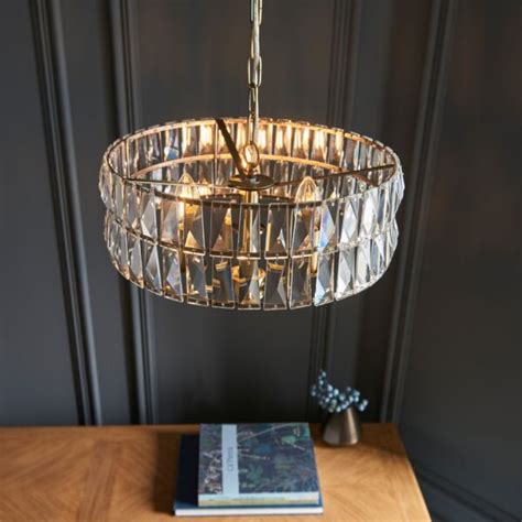 Clifton Klassisk Taklampe I Glass Og Antikk Messing Art Of Home