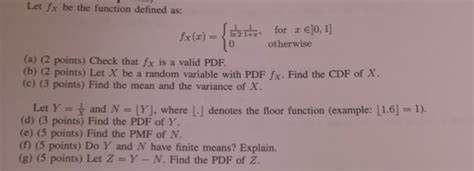 Solved Let Fx Be The Function Defined As Fx X 2 10 For 2