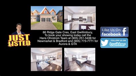 86 Ridge Gate Cres East Gwillimbury YouTube