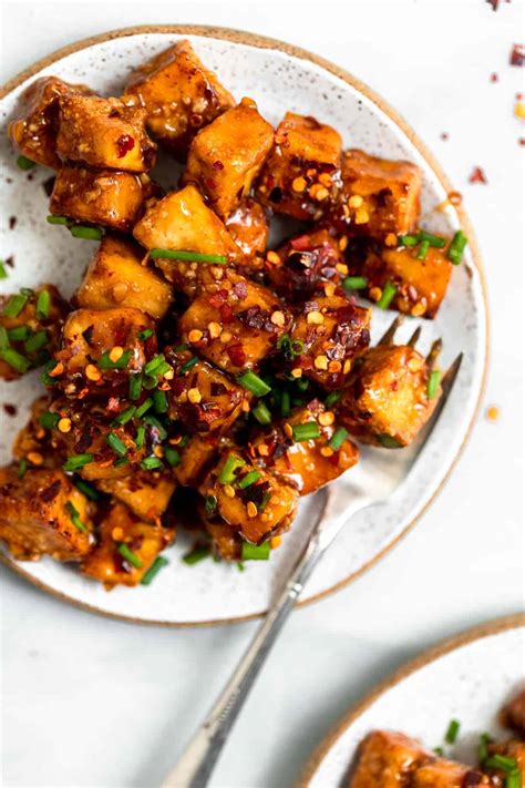 Honey Garlic Air Fryer Tofu Eat With Clarity